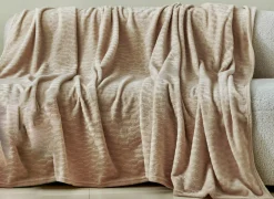 Plaid Valencia 150x200cm - microvezel - bois