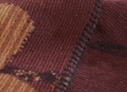 Plaid Velvet Bloom 150x200cm - polyester & katoen - rood