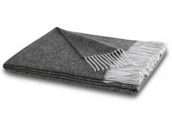 Plaid 130x170cm - polyester & katoen - antraciet