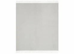 Plaid 130x170cm - polyester & katoen - silver