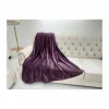 Plaid 150x200cm microvezel aubergine