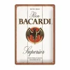 Plakkaat Bacardi 20x30cm - metaal - meerkleurig