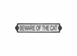 Plakkaat Beware Of The Cat 5,1x25,8cm