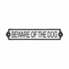 Plakkaat Beware Of The Dog 5,1x25,8cm