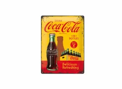 Plakkaat Coca Cola 40x30cm - metaal - multicolor