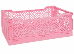 Plooibox 30x20x11,5cm - kunststof - roze