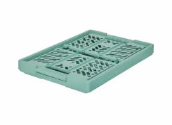 Plooibox 53x27,5x37cm - kunststof - blauw & groen