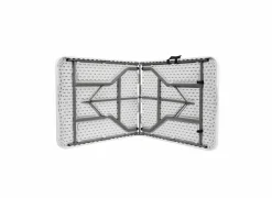 Plooitafel Manaia 180x74cm - staal - wit