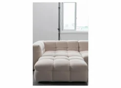 Poef Bubble 109x74x41cm - stof - wit