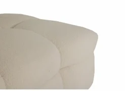 Poef Bubble 109x74x41cm - stof - wit