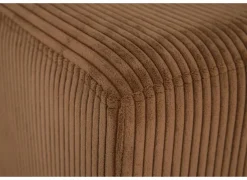 Poef Daddy 41x41cm - ribfluweel - roest