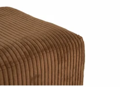 Poef Daddy 41x41cm - ribfluweel - roest