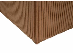 Poef Daddy 41x41cm - ribfluweel - roest