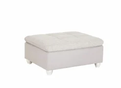 Poef Genua 103x82x48cm - stof - grijs