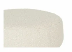 Poef Gimli Ø35cm - stof - wit