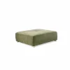 Poef Gulliver 126x126x41cm - stof - groen