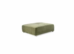 Poef Gulliver 126x126x41cm - stof - groen