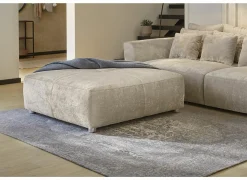 Poef Gulliver 126x126x41cm - stof - beige