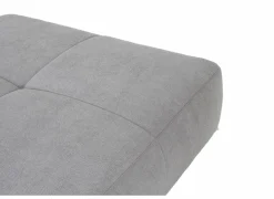 Poef Gulliver 126x126x41cm - stof - grijs