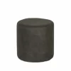 Poef Lofoten Ø38cm stof grijs