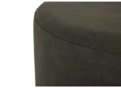 Poef Lofoten Ø38cm stof grijs