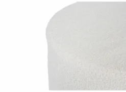 Poef Lofoten Ø38cm teddy stof ecru
