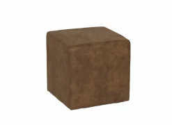 Poef Lofoten 46x46cm stof cognac