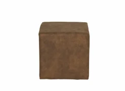 Poef Lofoten 46x46cm stof cognac