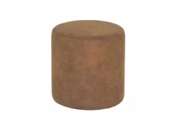 Poef Loftoten Ø38cm fluweel cognac