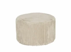 Poef Maiden Ø59cm - corduroy - cream