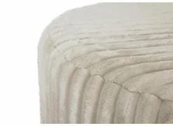 Poef Maiden Ø59cm - corduroy - cream