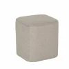 Poef Mono 47x47x51cm - stof - sepia