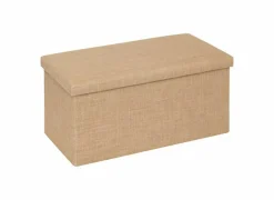 Poef Opvouwbaar 76x38xH38cm - jute - naturel