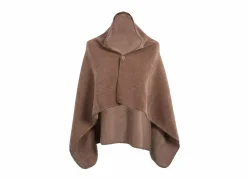 Poncho Tomo 130x80cm - polyester - mokka
