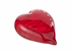 J line Presse papier Hart 8,5x3,5x10,5cm - glas - rood