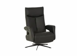 Relaxzetel 8001 elektrisch - leder - zwart