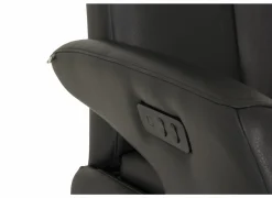 Relaxzetel 8001 elektrisch - leder - zwart