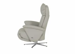 Relaxzetel 7804 elektrisch - leder - grijs