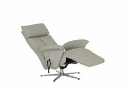 Relaxzetel 7804 elektrisch - leder - grijs