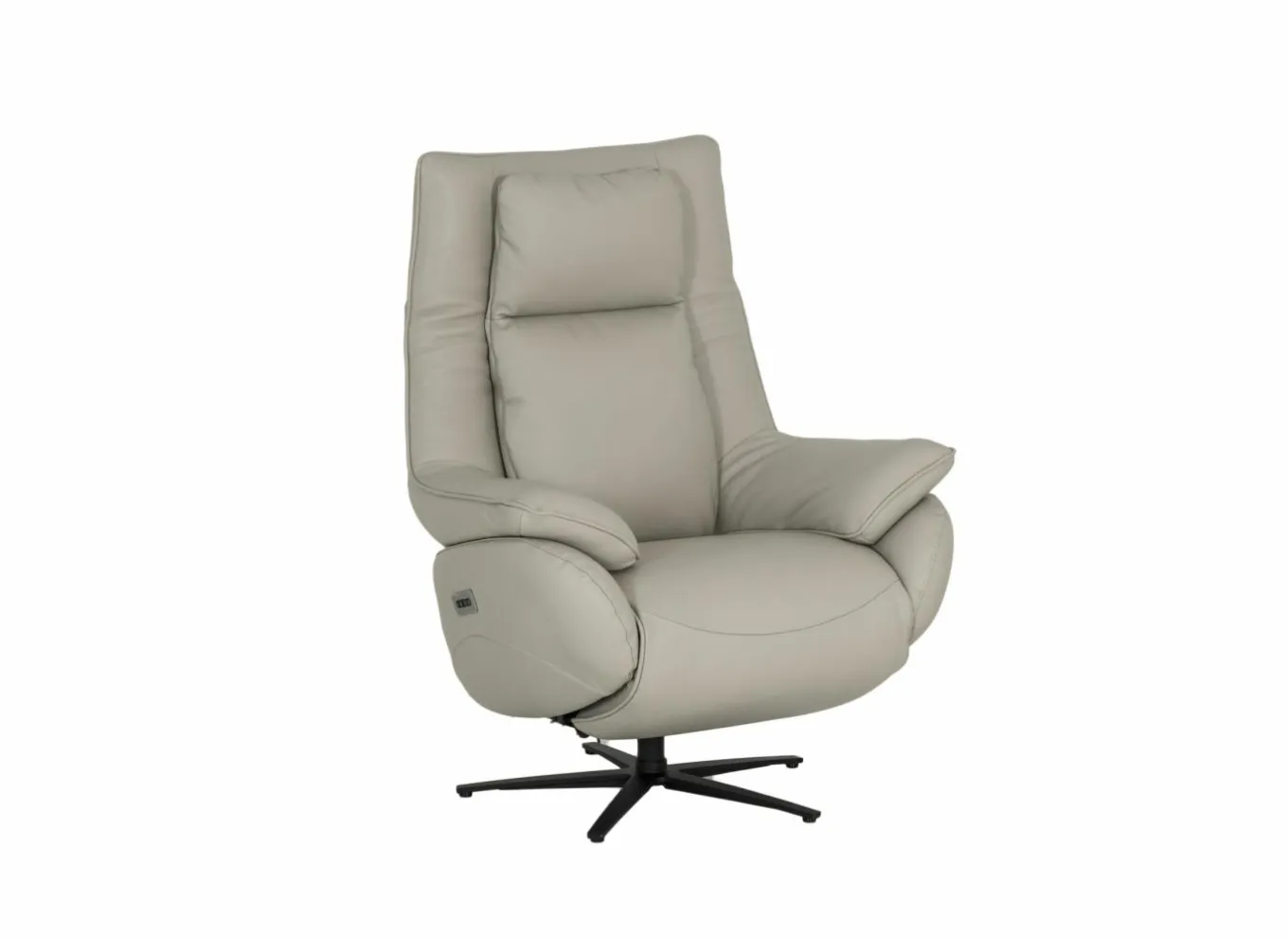 Relaxzetel A1167 elektrisch - stof - zilver