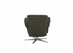 Relaxzetel Adamello elekrisch leder en lederlook bruin