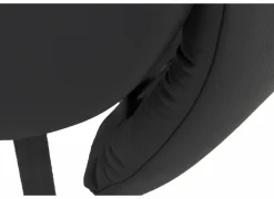 Relaxzetel Adamello elektrisch - lederlook - zwart