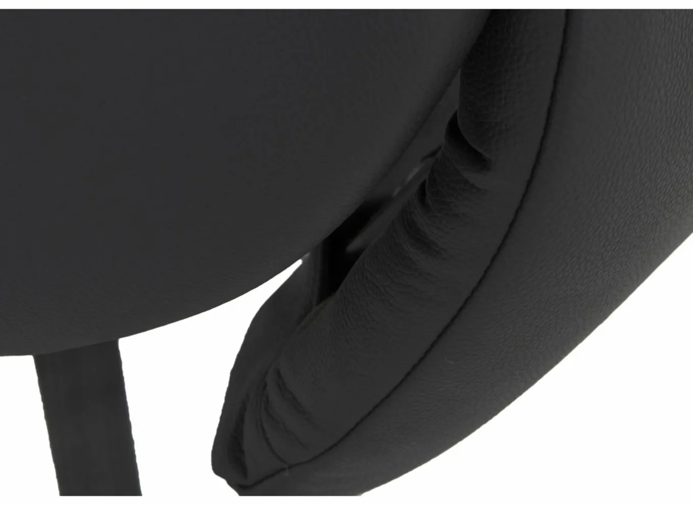 Relaxzetel Adamello elektrisch - lederlook - zwart