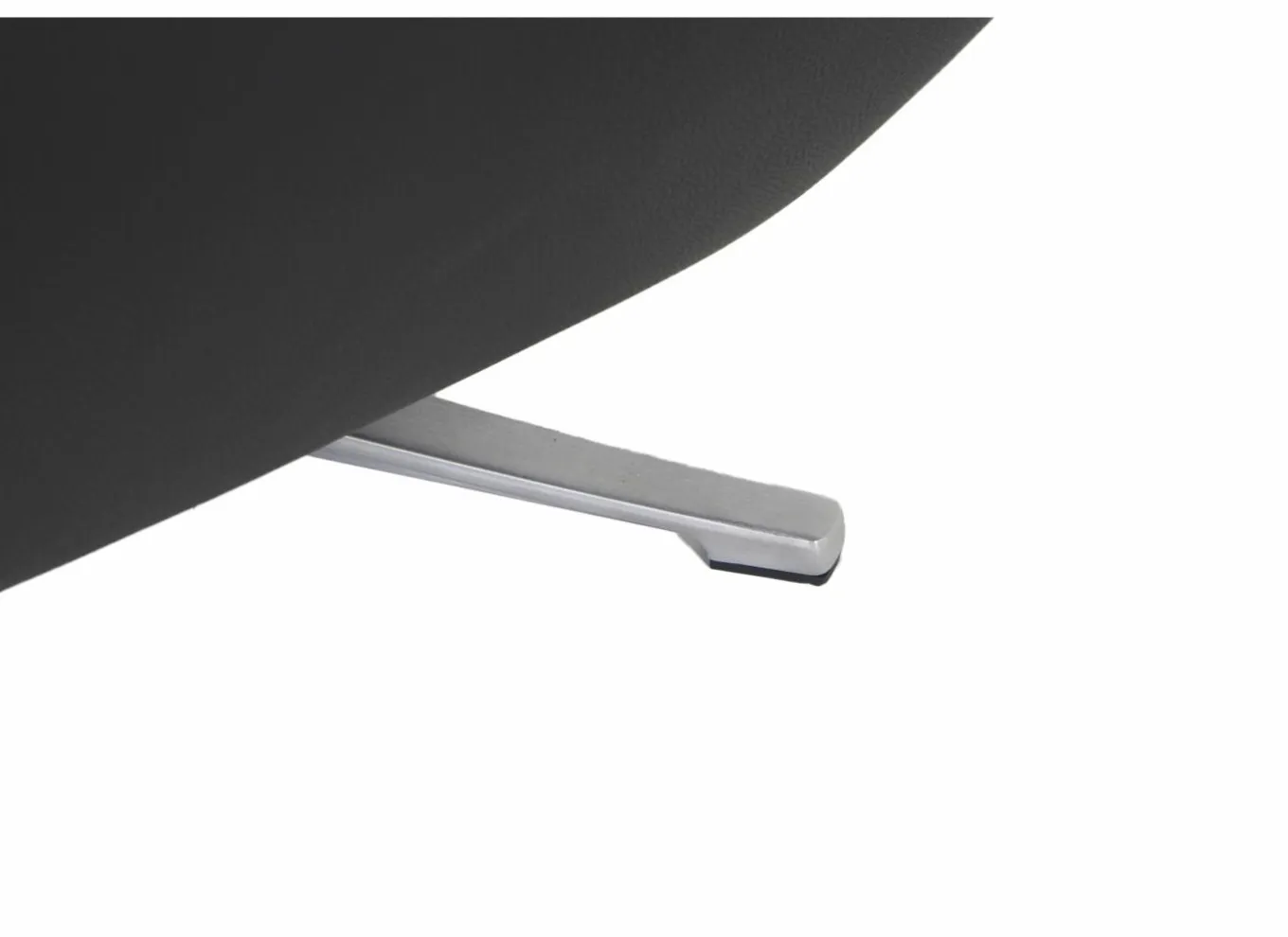 Relaxzetel Adamello elektrisch - lederlook - zwart