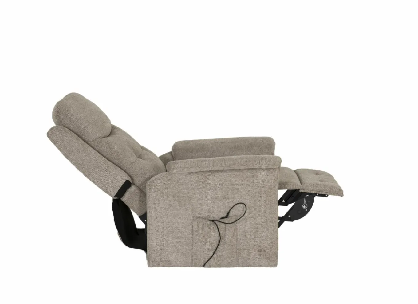 Relaxzetel Cosima elektrisch - stof - beige