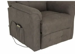 Relaxzetel Cosima elektrisch - stof - grijs