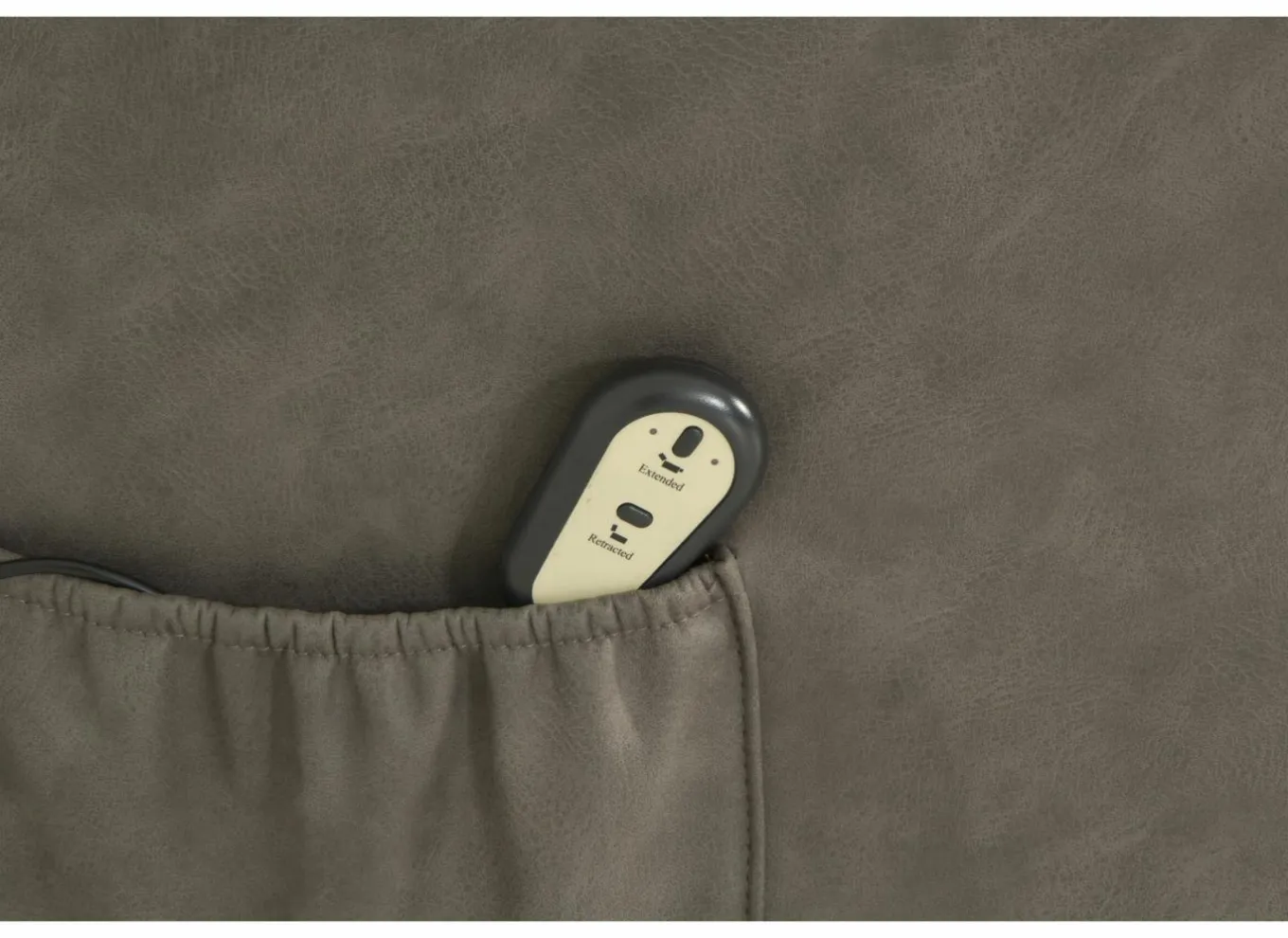 Relaxzetel Cosima elektrisch - stof - grijs