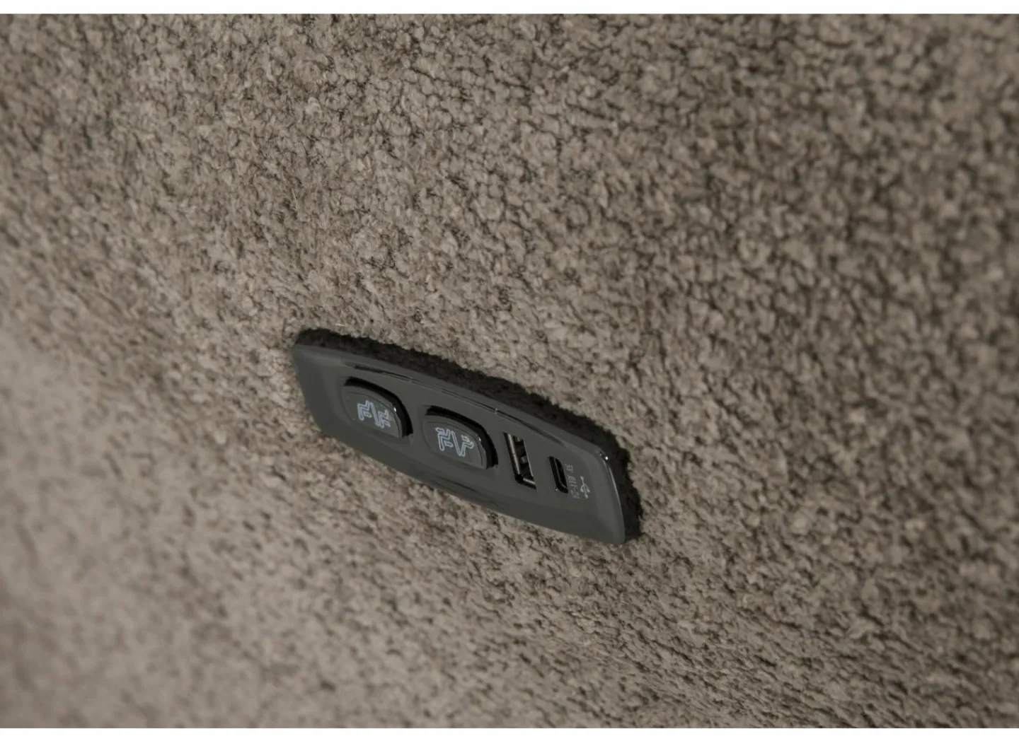 Relaxzetel Cult elektrisch - stof - khaki met batterij