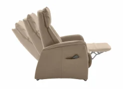 Relaxzetel EC22138  elektrisch - leder - belvita pearl met opstahulp en hartbalansfunctie