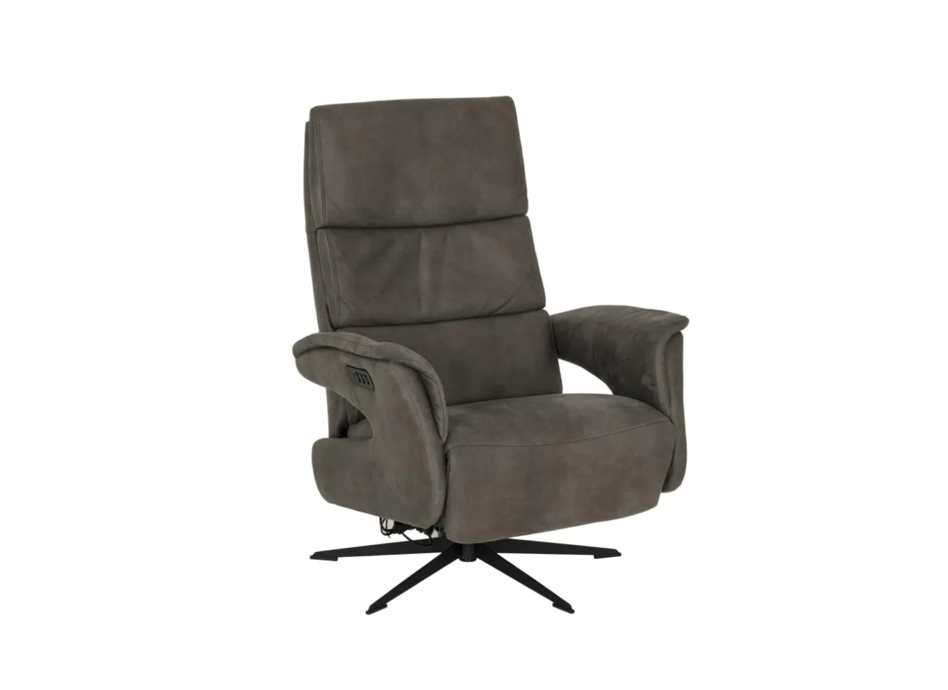 Relaxzetel elektrisch - stof - antraciet